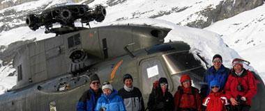 Helikopter wrak als toeristenattractie